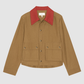 Swingy Jacket, Rust With Bright Red