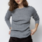 Rib Slim Sweater, Graphite