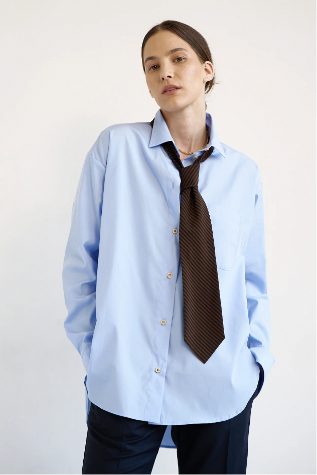 Tuck Shirt, Cornflower