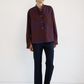 Editor Shirt, Oxblood Stripe