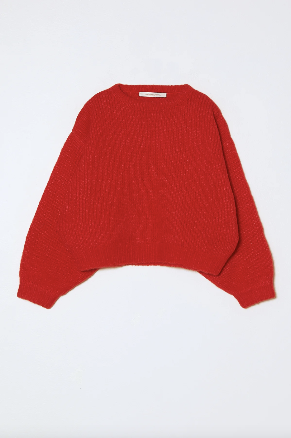 Balloon Sleeve Sweater, Coral