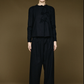 Bows Shirt, Black Crinkle