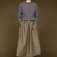 Wide Skirt, Brown Check
