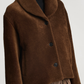 Marlie Wool Shawl Jacket, Ginger
