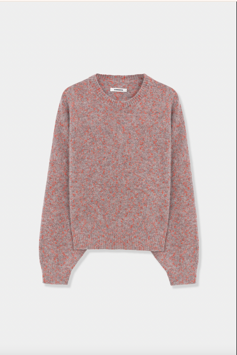 Speckled Crewneck Sweater, Malva