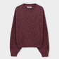 Speckled Crewneck Sweater, Beaujolais