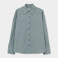 Checked Oversized Shirt, Turquoise/Orange