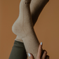 Calf-Length Camel Socks, Large