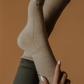 Calf-Length Camel Socks, Medium