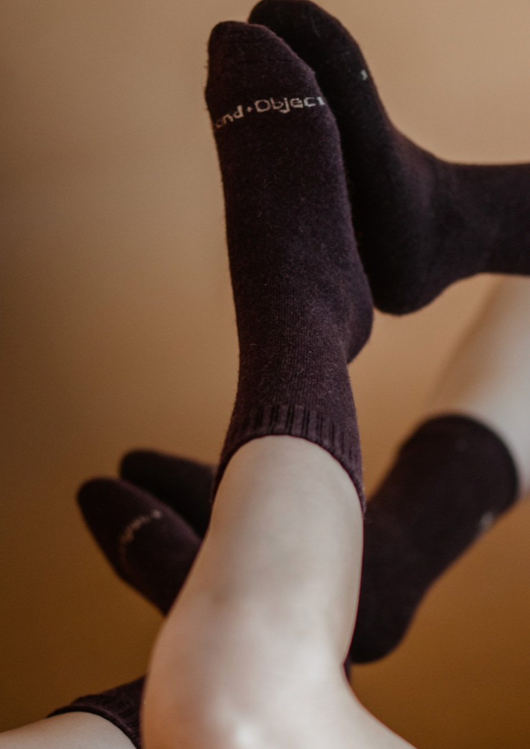 Calf-Length Camel Socks, Medium