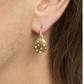 18K Gold Petal Earrings w/.20cts Diamonds