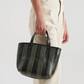 Striped Gorriti Handbag, Green & Black