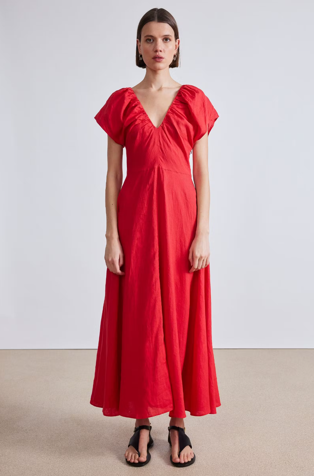Monet Ruched Maxi, Chili