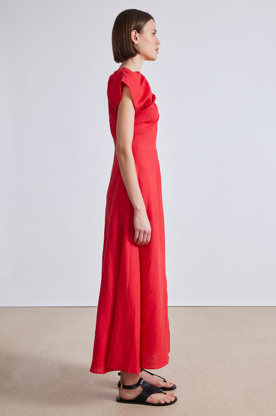 Monet Ruched Maxi, Chili