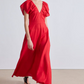 Monet Ruched Maxi, Chili