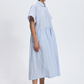 Haruko Dress, Blue/Black Stripe