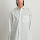 Nolan Shirt, Green White Stripe