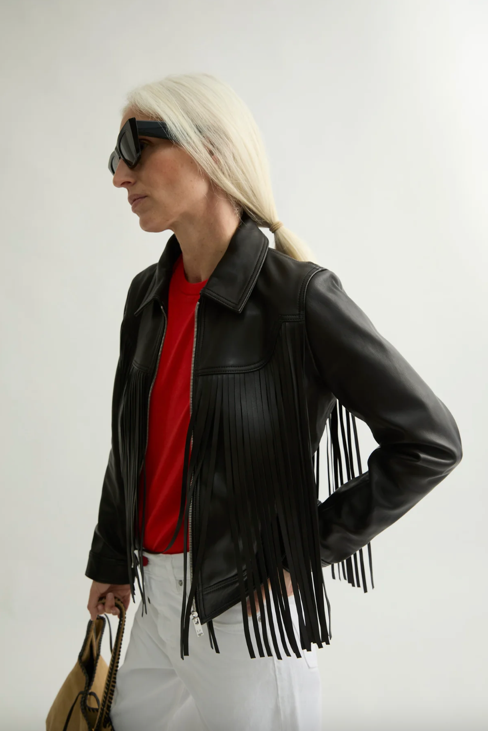 Fringy Jacket, Black