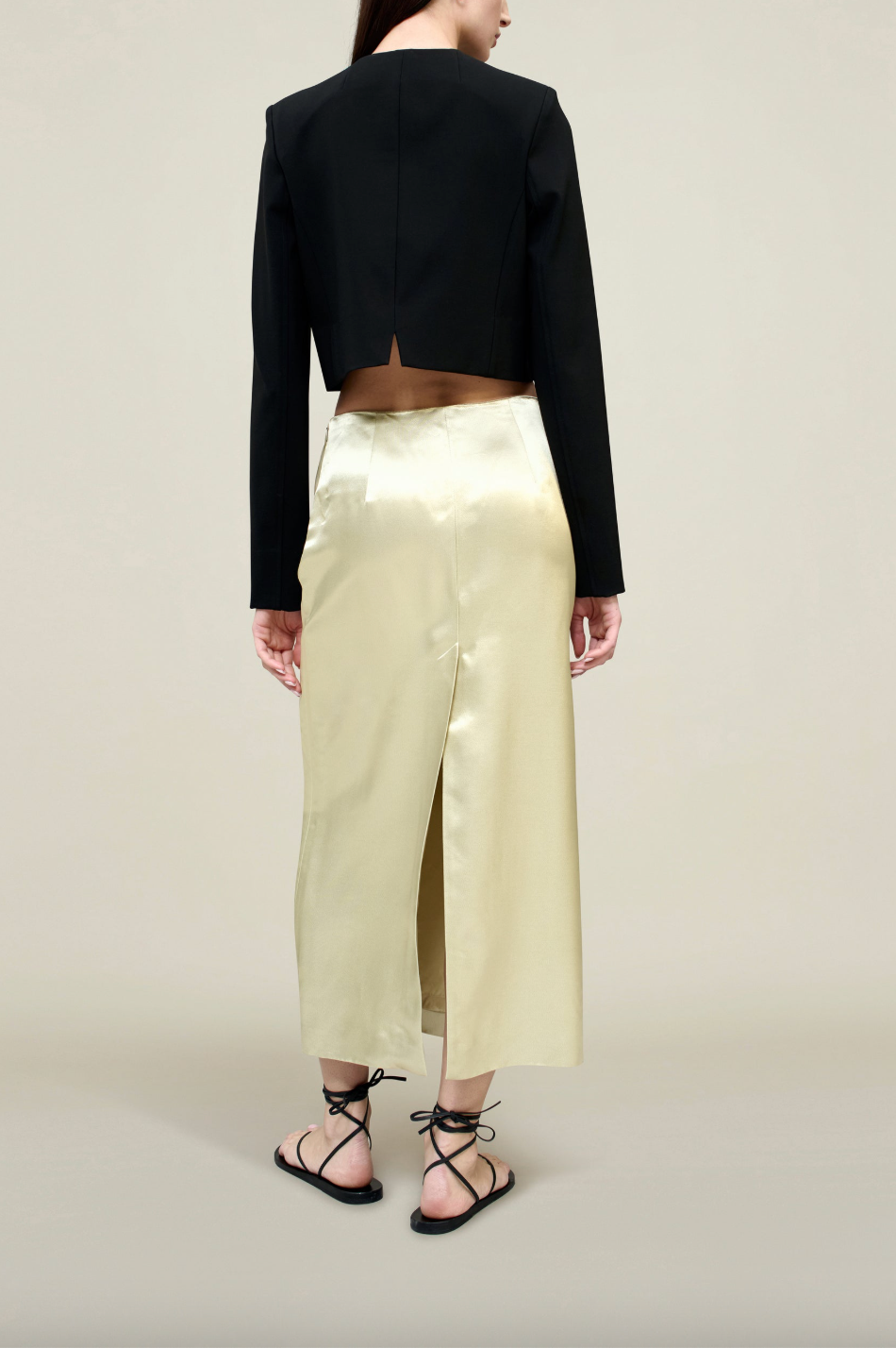 Emilee Pencil Skirt, Limestone