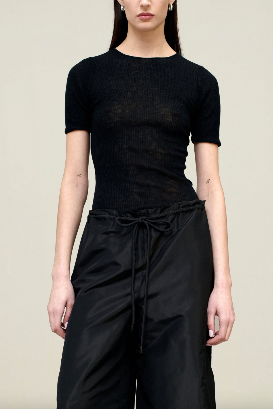 Eaton Sheer Tee, Black