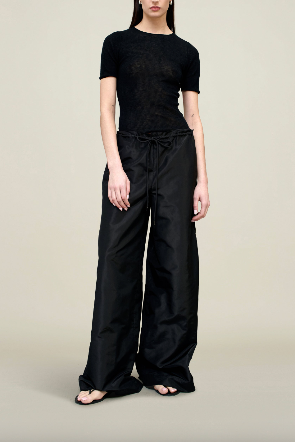 Eaton Sheer Tee, Black