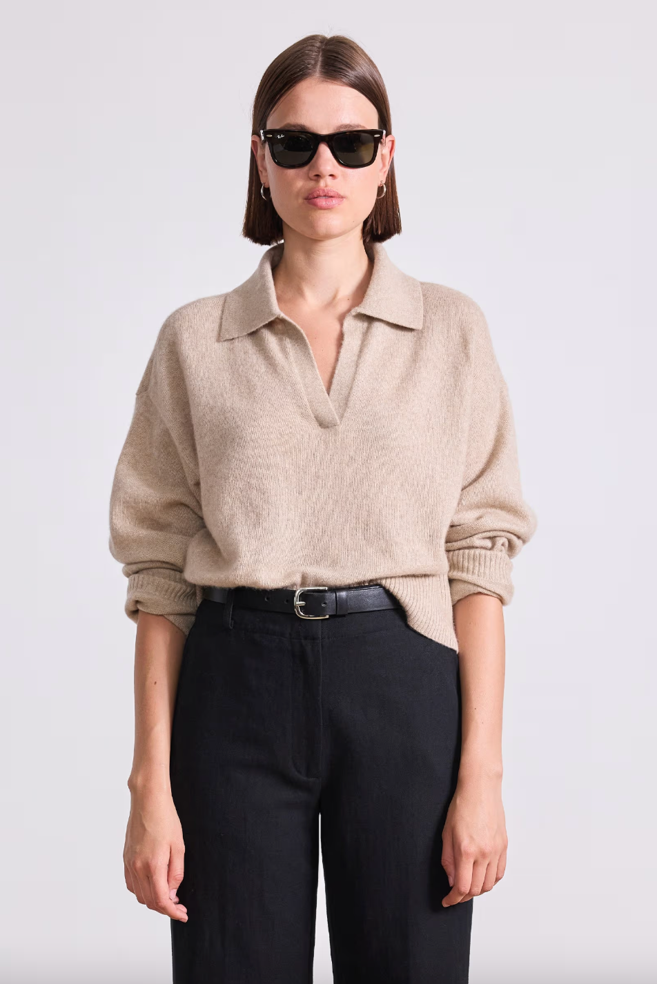 Softest Tissue Weight Henley, Sand