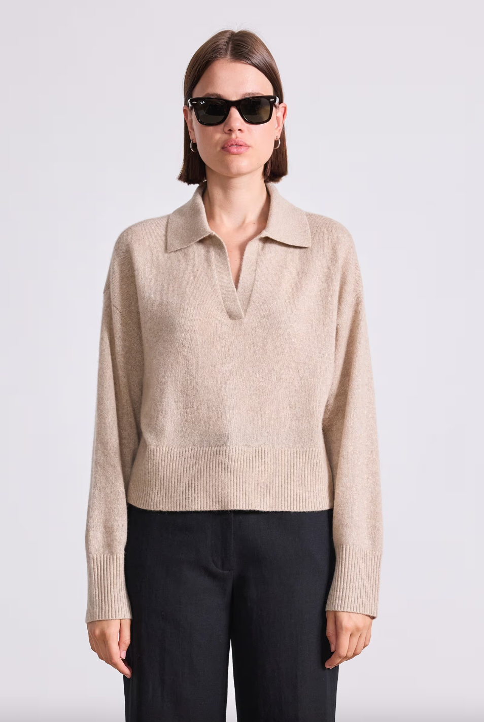 Softest Tissue Weight Henley, Sand