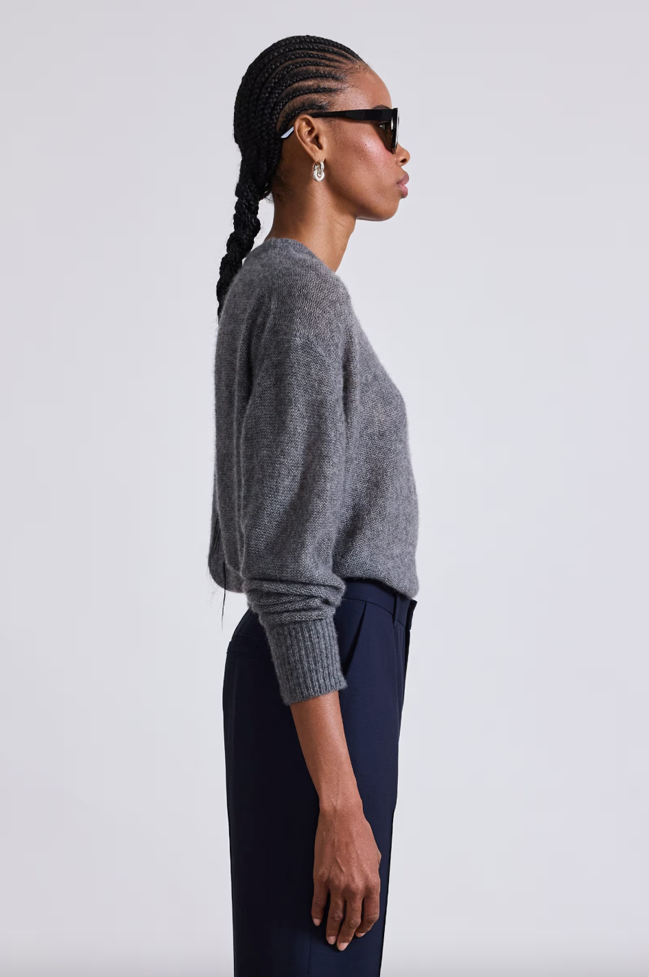 Softest Tissue Weight Sweater, Charcoal