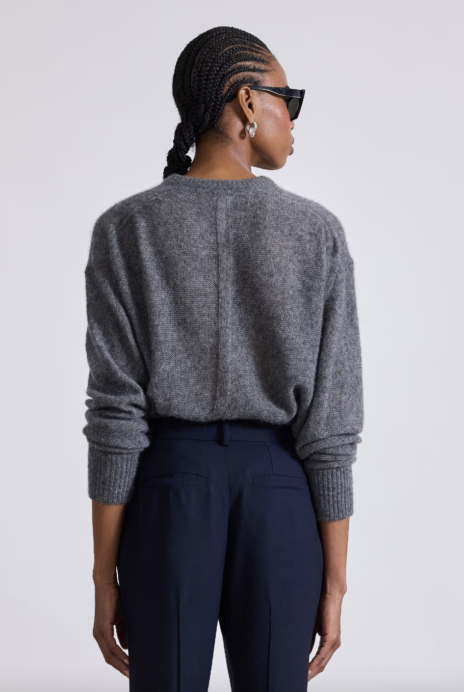 Softest Tissue Weight Sweater, Charcoal