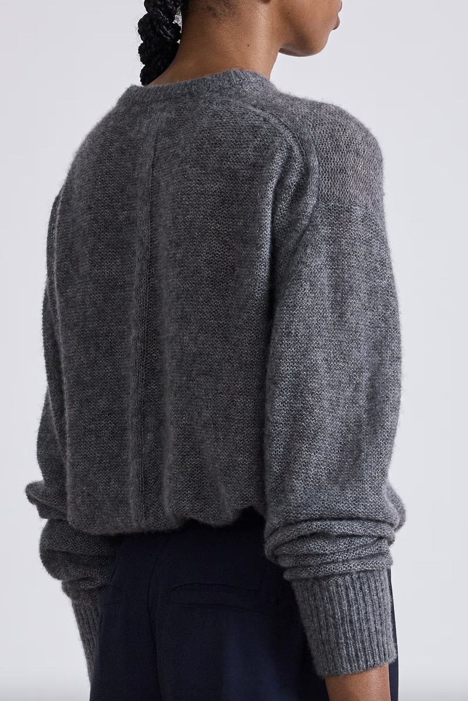 Softest Tissue Weight Sweater, Charcoal