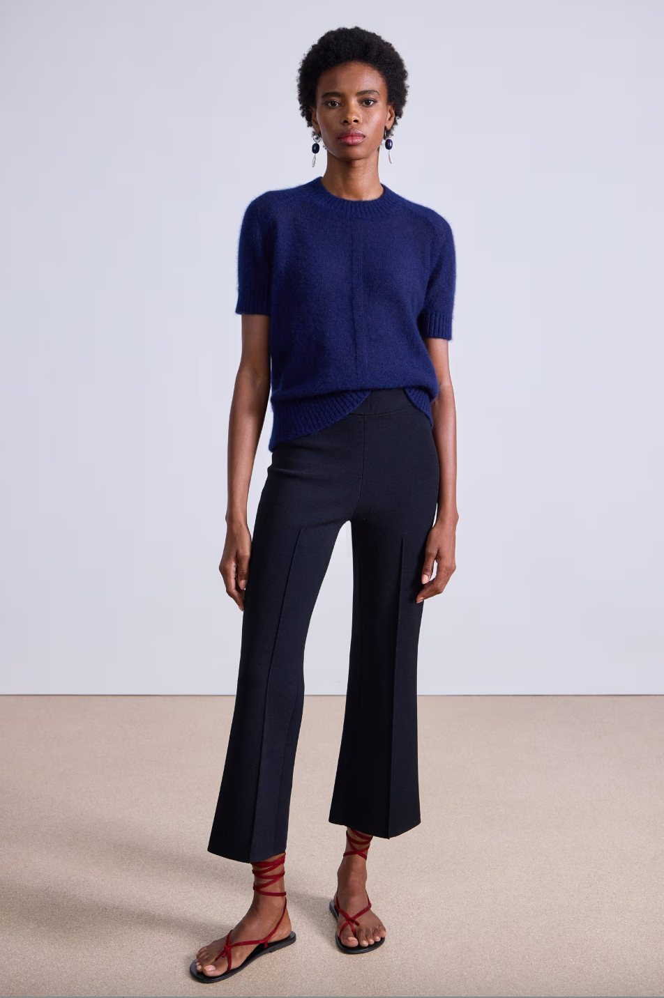 Rene Pull On Pant, Black