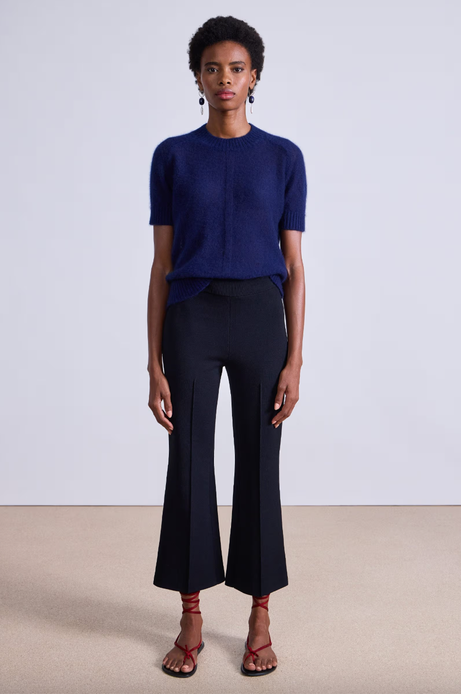 Rene Pull On Pant, Black