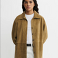 Catarine Suede Blouse, Olive