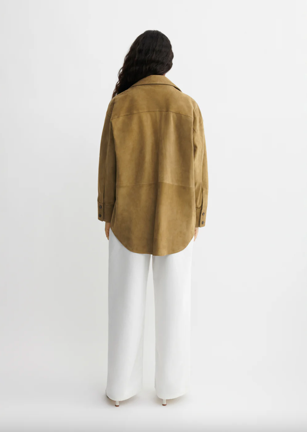 Catarine Suede Blouse, Olive