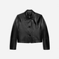 Emy Butter Leather Jacket, Black