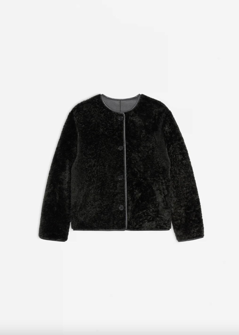 Lucine Reversible Shearling Jacket , D Green