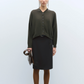 Cotton & Cashmere Cardigan Dark Moss