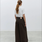 Palazzo Denim Pants, Choco