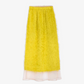 Midi Fringe Skirt, Lime