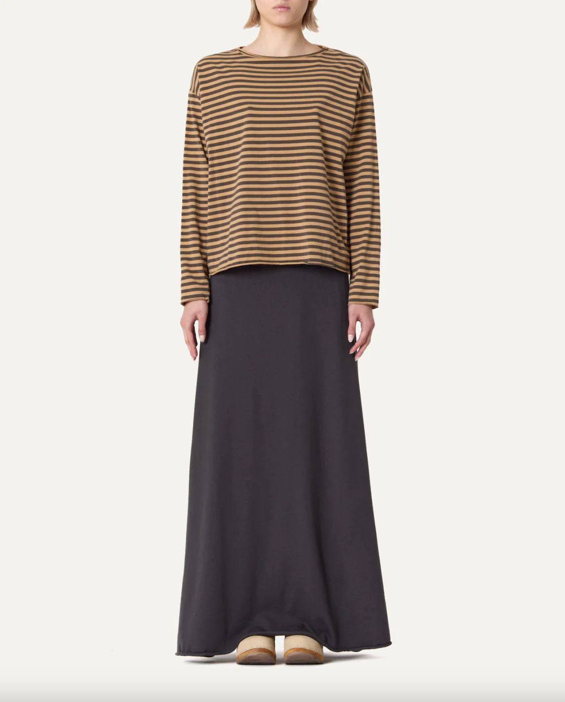 Maglia Lola Striped, Camel