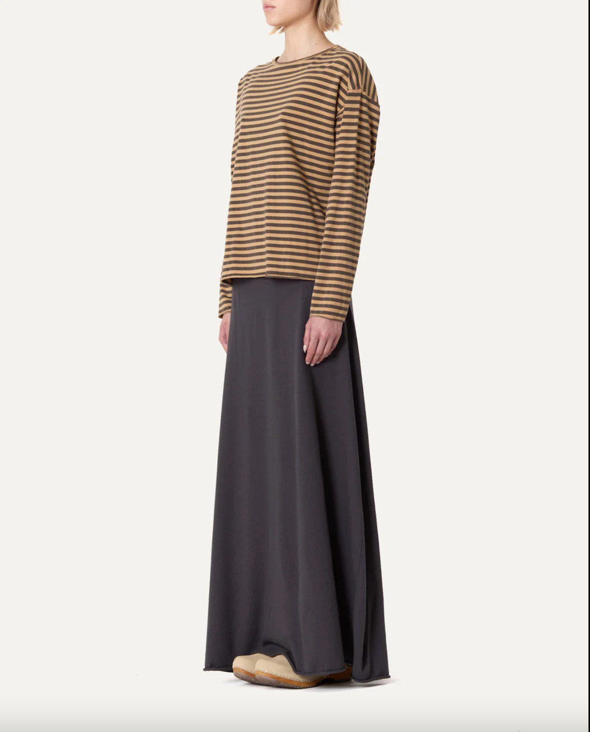 Maglia Lola Striped, Camel