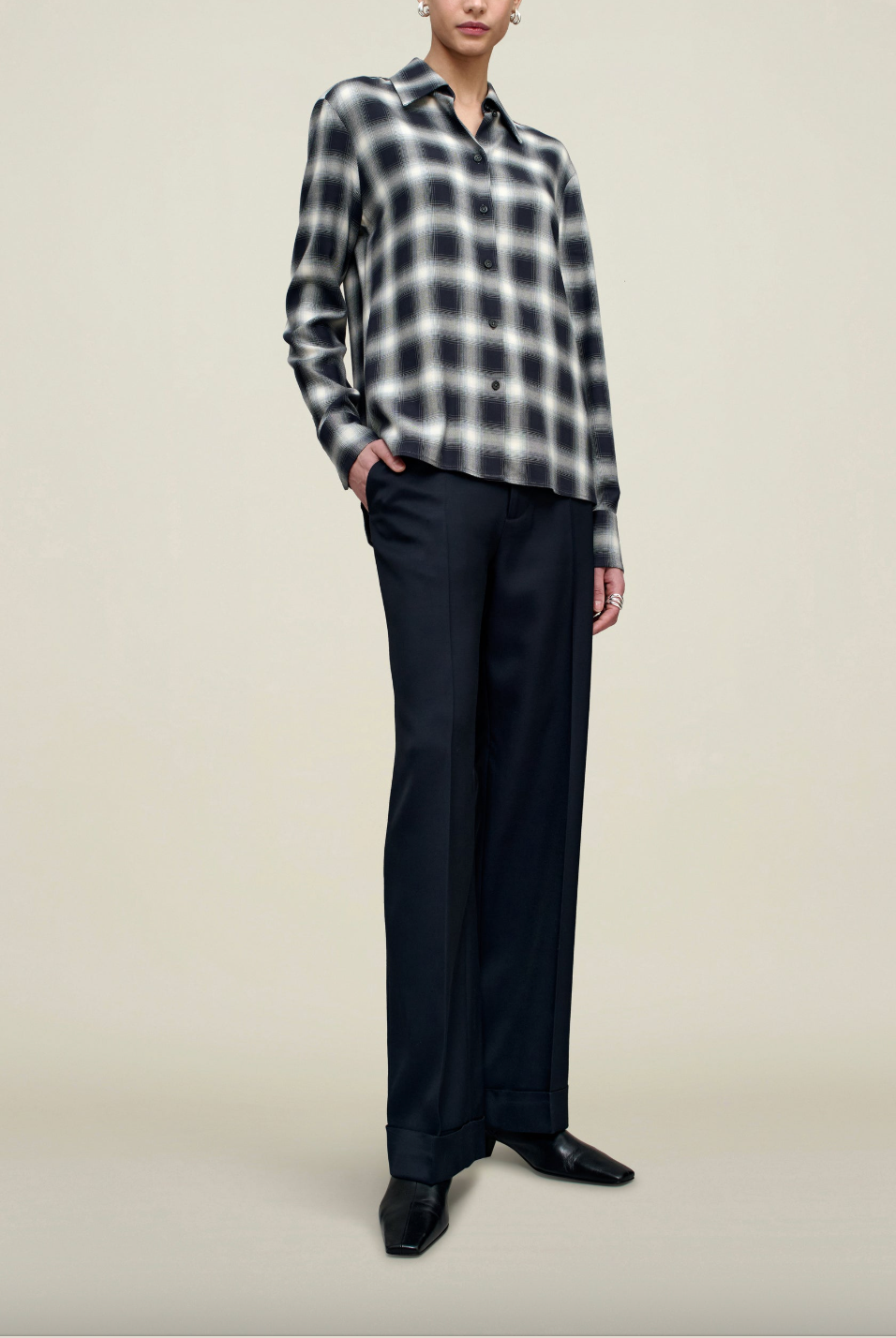 Octavia Blouse, Airbrush Flannel