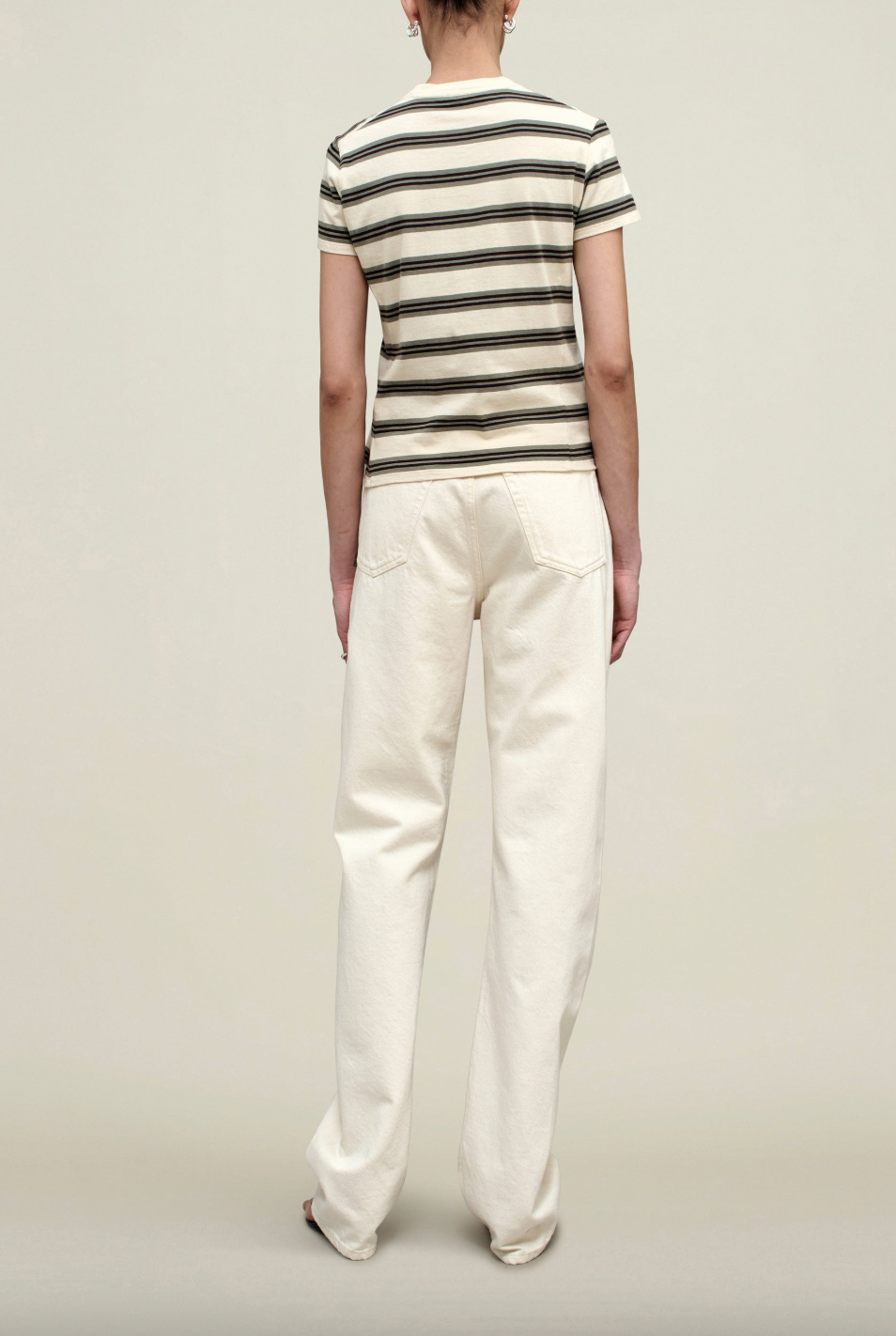 Kenzie T Shirt, Mink Stripe