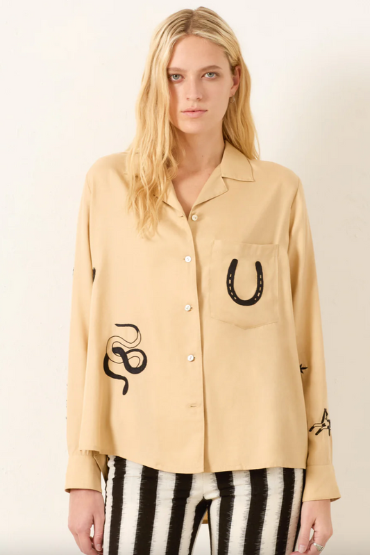 Patti Desert Tattoo Shirt, Nude Desert
