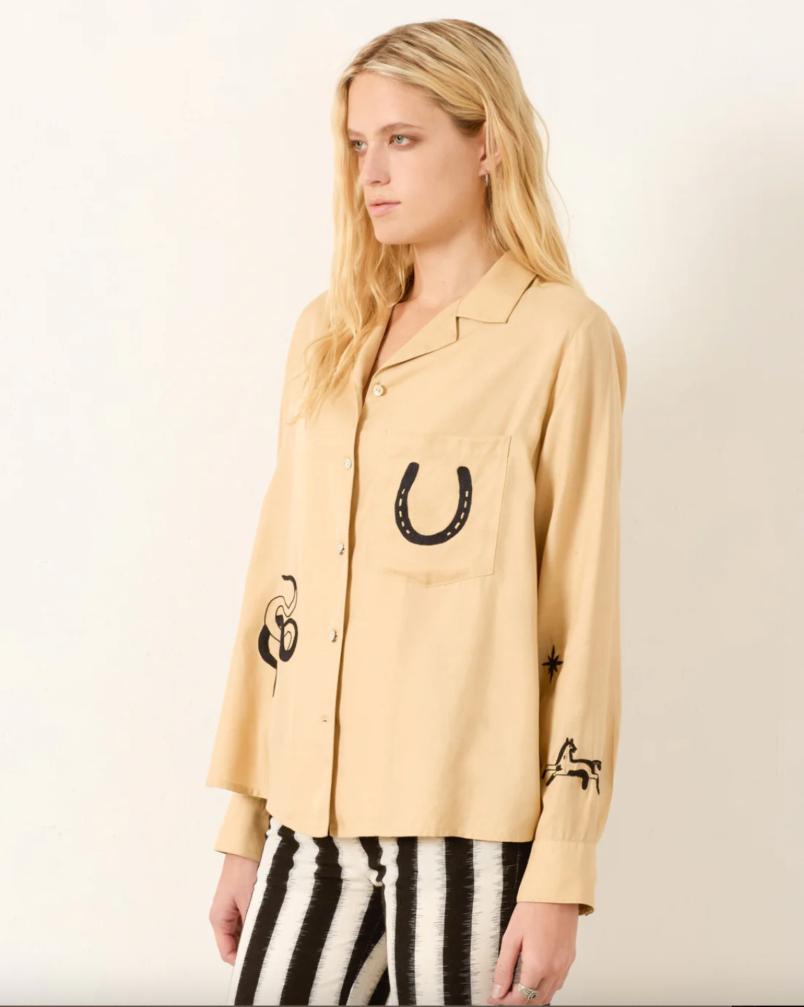 Patti Desert Tattoo Shirt, Nude Desert