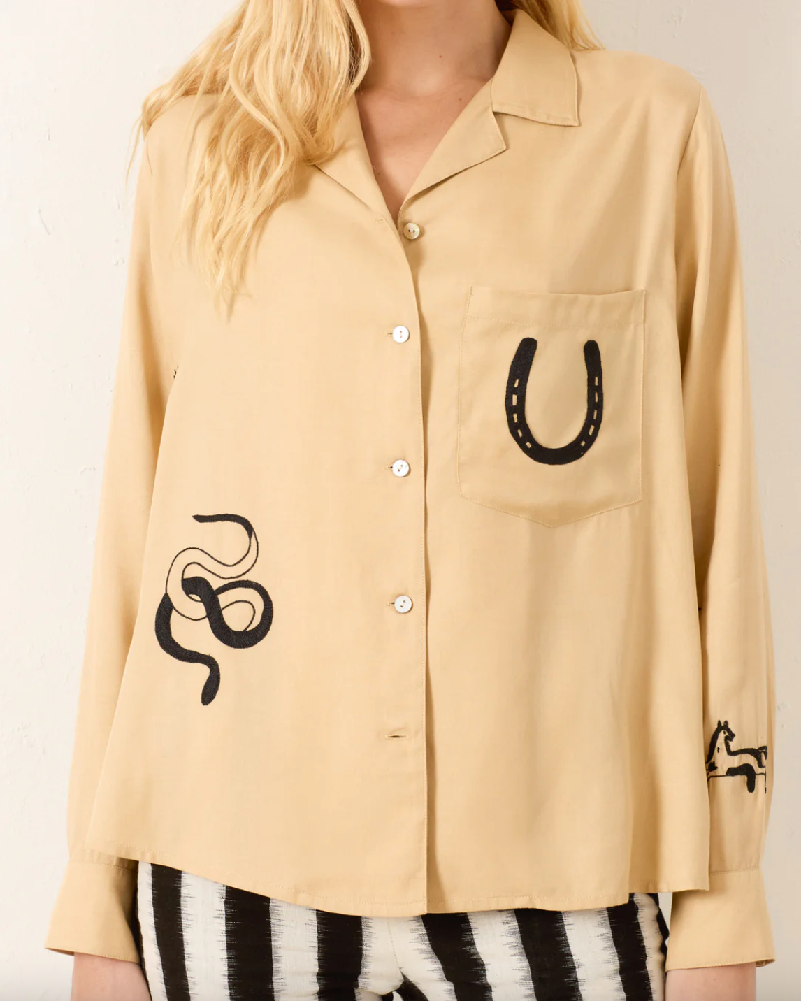 Patti Desert Tattoo Shirt, Nude Desert