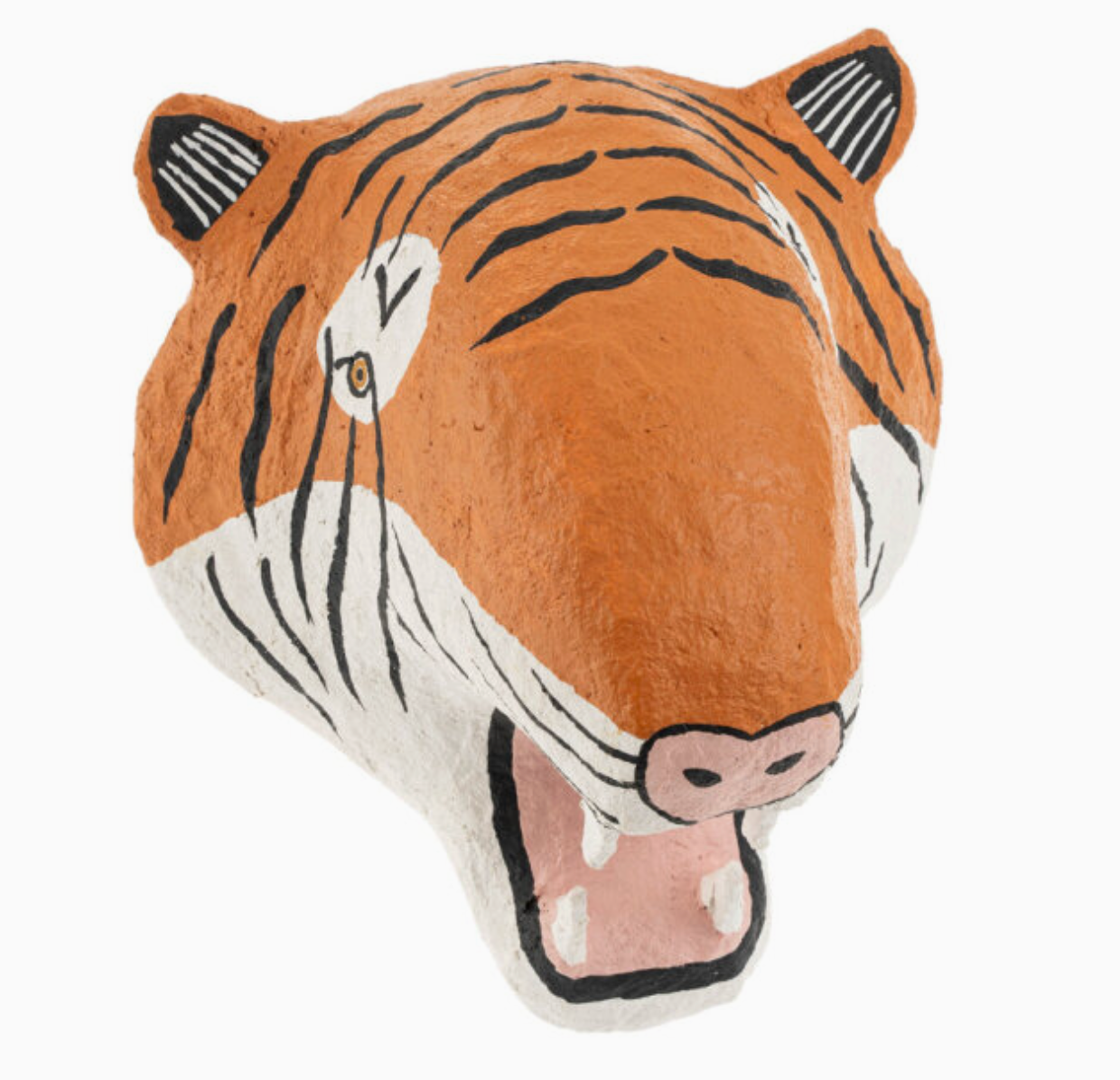 Tiger, Cotton Mache Wall Trophy