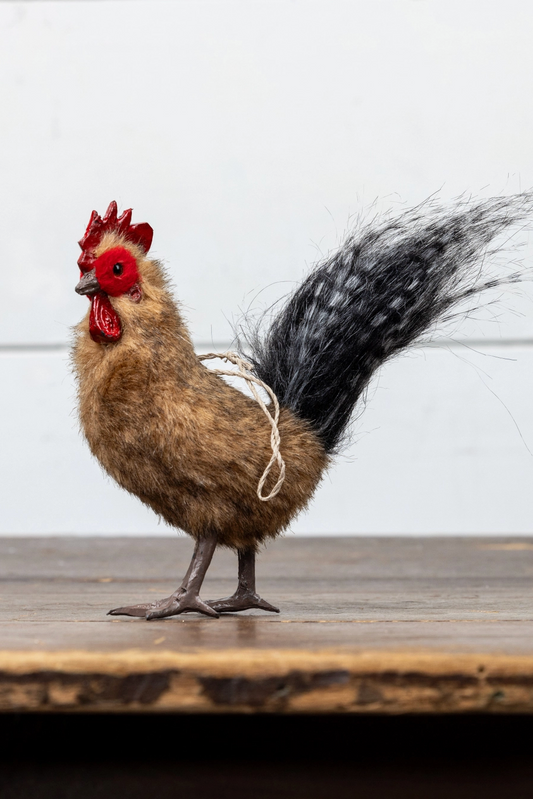 Fur Rooster Ornament