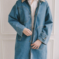 Town & Country Coat, Medium Blue