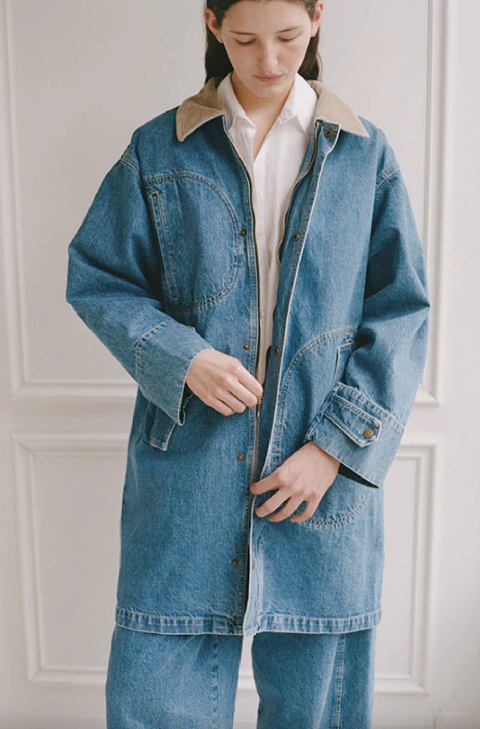 Town & Country Coat, Medium Blue
